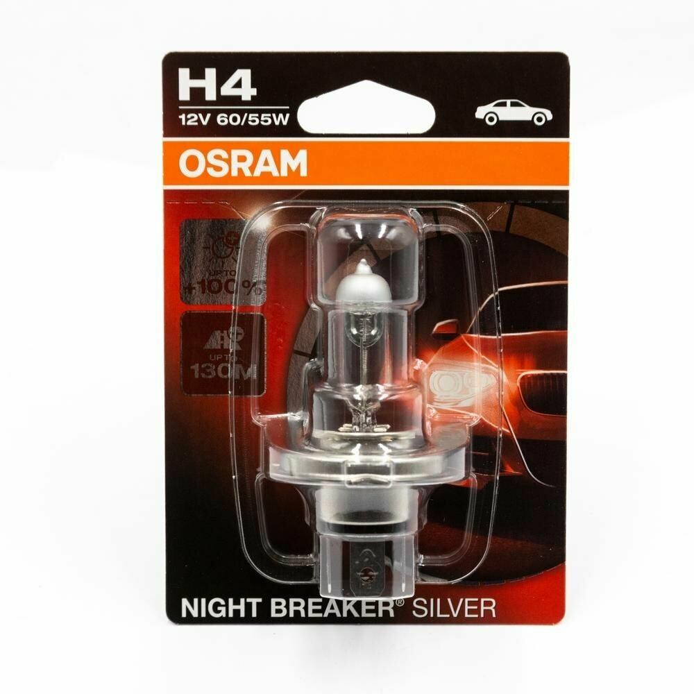Лампа автомобильная галогенная OSRAM , H4, 12В, 1шт - фото №7