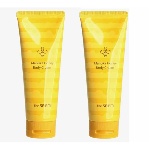 THE SAEM Крем для тела с экстрактом меда Care plus Manuka Honey Body Cream, 230мл - 2 штуки