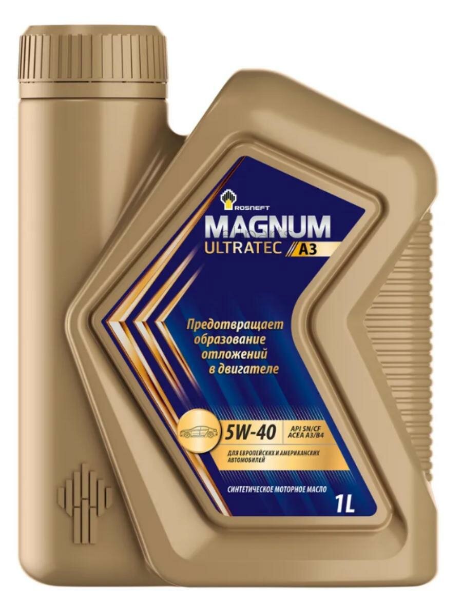Роснефть 40816432 Масло моторное Rosneft Magnum Ultratec A3 5W-40 1 л 40816432