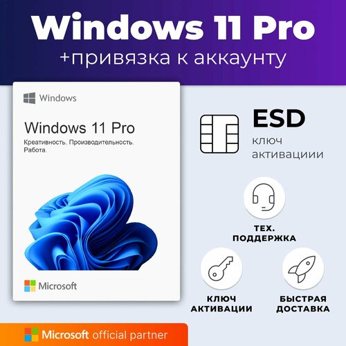 Windows 11 Professional (Профессиональная) Бессрочный лицензионный ключ активации