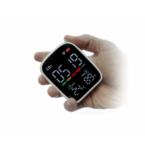 Многофункциональный датчик Tuya Wi-Fi монитор качества воздуха 3 в 1 умный детектор - Страж-Газ M7 918-TUYA Q20669PV2 тревога при превышении 6572₽