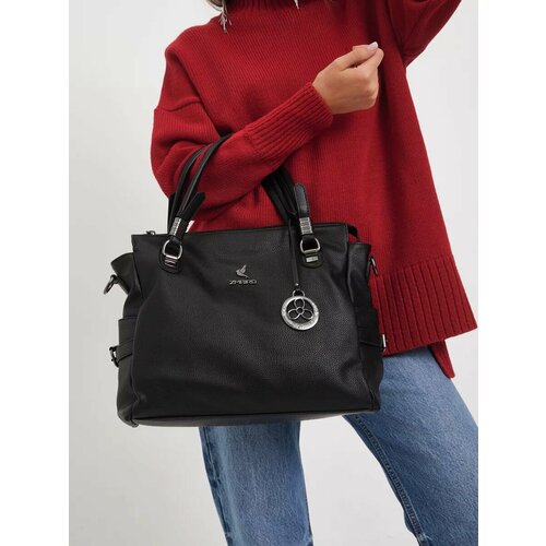 Сумка кросс-боди BE-ZOG, фактура зернистая, черный