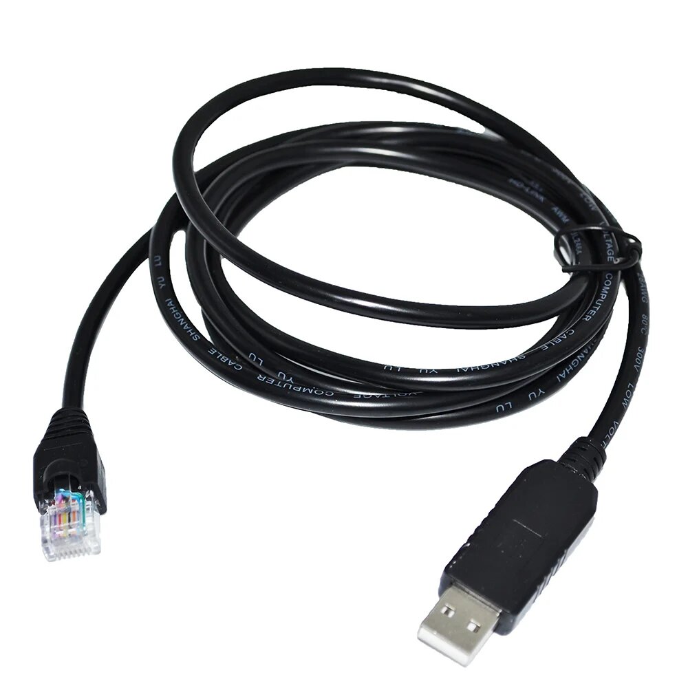 Адаптер FTDI FT232RL USB к RJ45, преобразователь RS485, последовательный кабель связи для литиевой батареи серии NARADA NPFC для хоста ПК, Черный, 1.8M