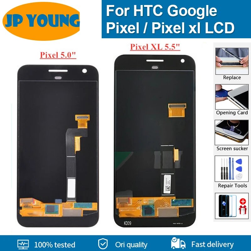 Super Amoled для HTC Nexus M1 Google Pixel XL ЖК-дисплей с дигитайзером в сборе Nexus S1 Google Pixel Замена ЖК-экрана, Pixel xl white