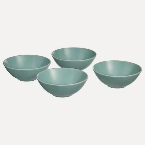 Изображение товара FARGKLAR Миска IKEA, светлая бирюза, d16 см, 4 шт, матовая поверхность (80477197)