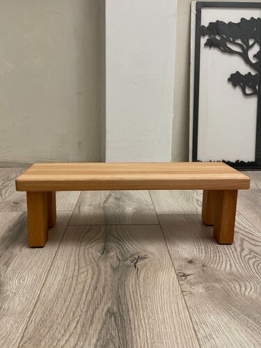 Изображение товара Подставка под ноги деревянная бук Офисная, 40х15х12 см светлая