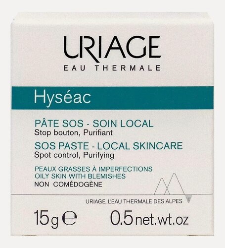 Изображение товара Паста против воспалений для проблемной кожи лица Uriage Hyseac Pate SOS Soin Local 15 г
