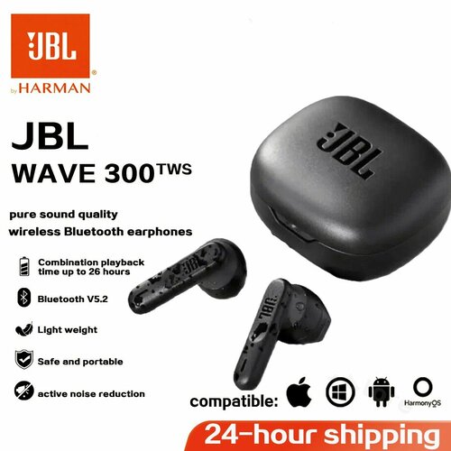 JBL Wave 300 TWS беспроводные наушники bluetooth черный black 4440₽