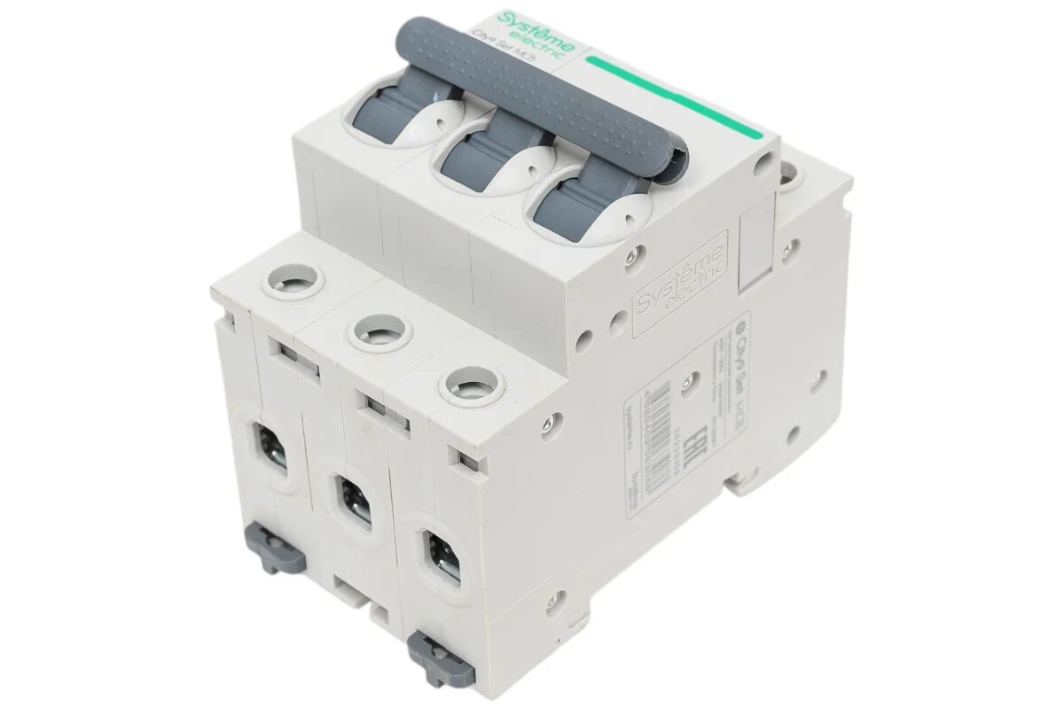 Systeme Electric City9 set автоматический выключатель ав b 6а 3p 4.5ka 400в C9F14306