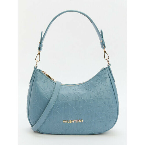 фото Сумка хобо valentino, голубой,