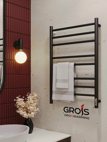 Изображение товара Полотенцесушитель Агата GR-159 500*800 черный универсальный