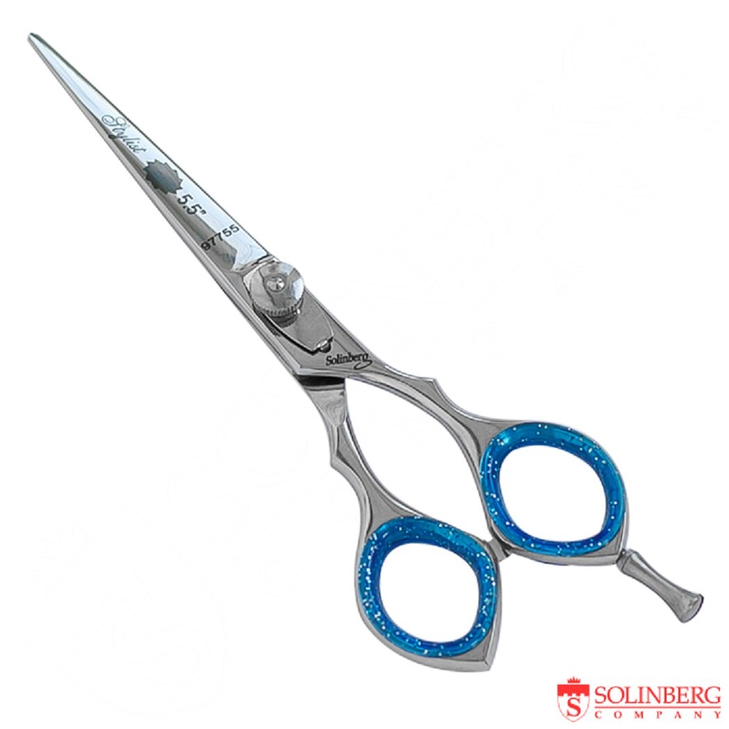 Ножницы парикмахерские Solinberg Stylist 97755, прямые, 5.5", нержавеющая сталь, эргономичные