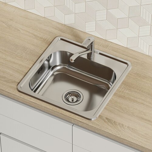 Изображение товара Мойка IDDIS Strit S STR48P0i77 нержавеющая сталь полированная 485*485