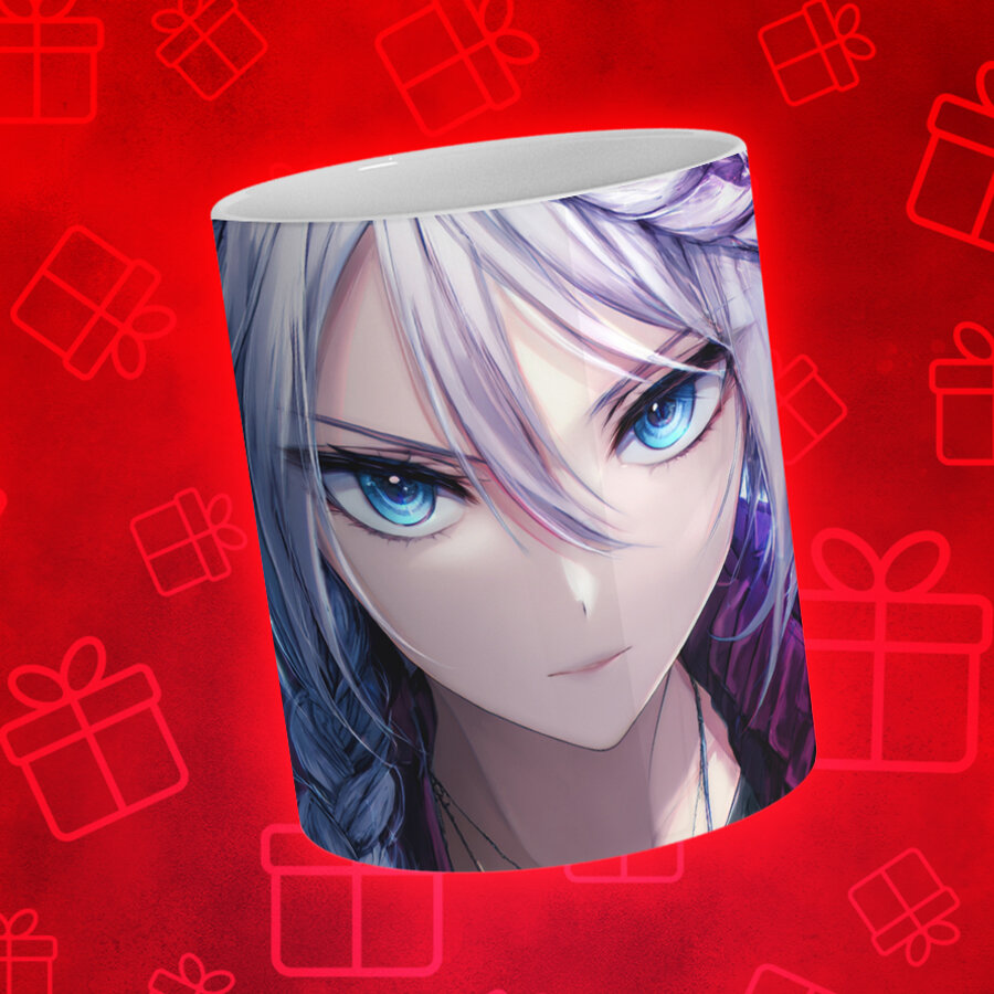 Кружка Аниме, керамическая, яркий принт, для поклонников аниме — фото 1