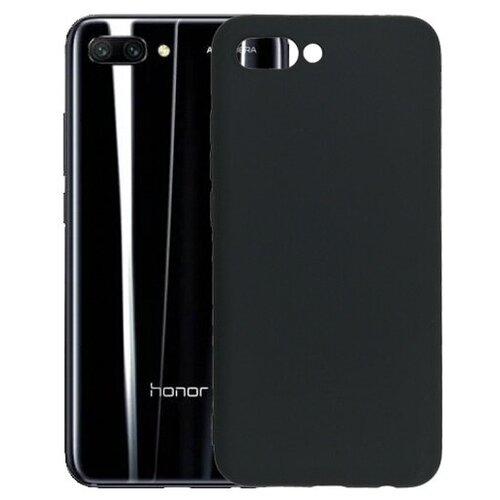 фото Матовый чехол mattecover для huawei honor 10 силиконовый черный