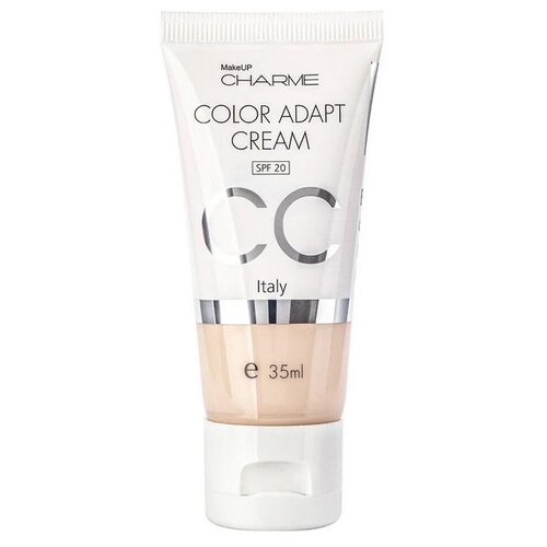 тональный крем cc spf 20 charme color adapt 35 мл Charme Тональный крем CC Color Adapt, SPF 20, 35 мл/35 г, оттенок: 502 слоновая кость