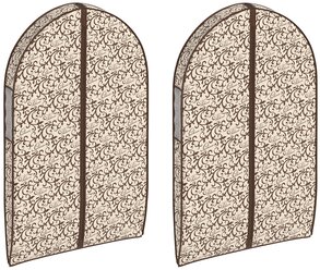 Комплект 2 шт, чехлы для одежды на молнии, 60*100 см