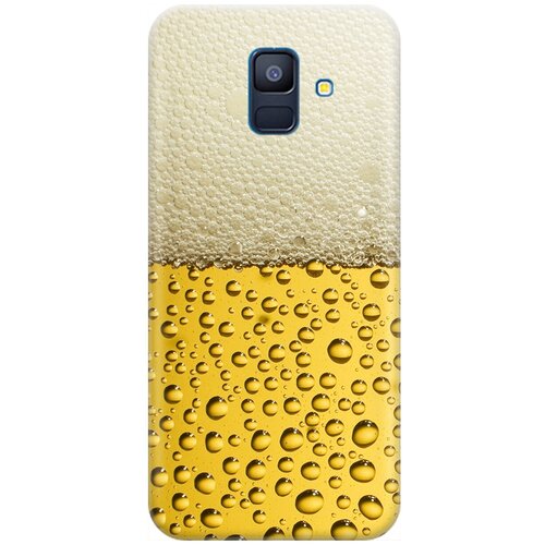 фото Ультратонкий силиконовый чехол-накладка для samsung galaxy a6 plus (2018) с принтом "пиво" gosso