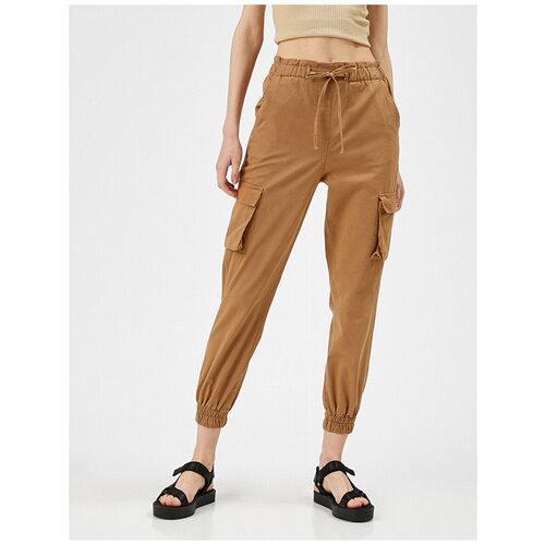 фото Брюки koton teenage, 1yal48061iw, цвет: l.brown, размер: 40