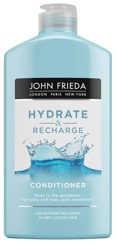 John Frieda кондиционер Hydrate & Recharge для сухих, ослабленных и поврежденных волос, 250 мл