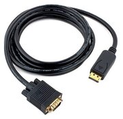 Кабель DisplayPort-VGA Cablexpert CCP-DPM-VGAM-6, 20М/15М, 1,8 м, черный