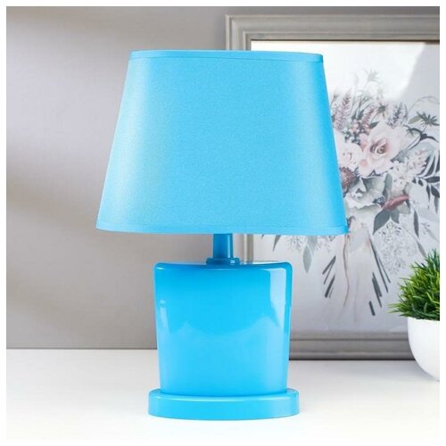 RISALUX Лампа настольная 03000 1хЕ14 15Вт голубой 20х28,5х11 см