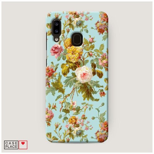 фото Чехол пластиковый samsung galaxy a30 цветочный узор 22 case place
