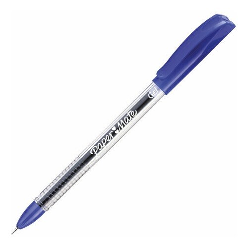 Ручка гелевая PAPER MATE "Jiffy", синяя, игольчатый узел 0,7 мм, линия письма 0,5 мм, 2084419, 2 штуки