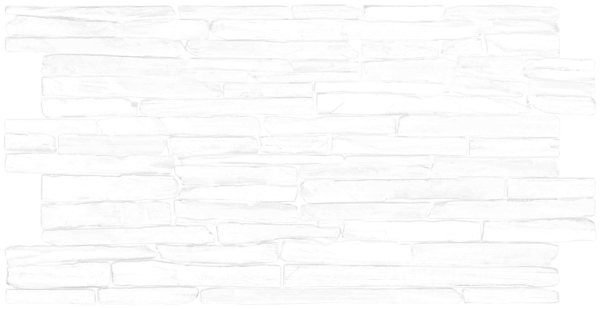 Панель ПВХ Кварцит белый (500 х 980 мм) - фотография № 1
