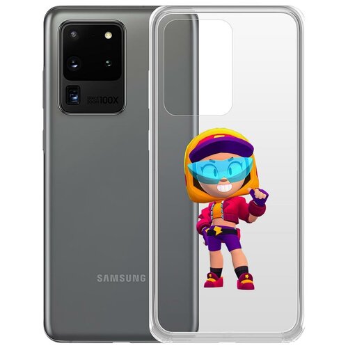 фото Чехол-накладка clear case brawl stars-стритстайл макс для samsung galaxy s20 ultra (g988) krutoff group