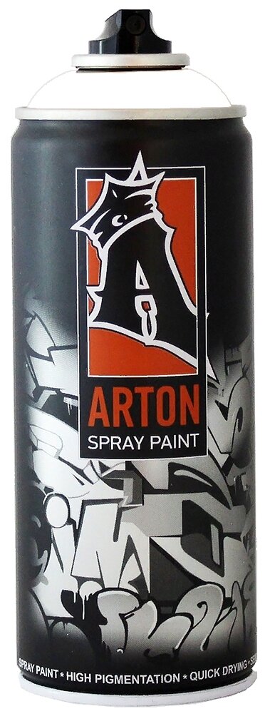 Arton Аэрозольная краска Arton, 600мл, A901-800 White