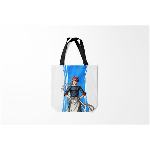 фото Сумка-шоппер / 40х40 см / аниме / кулинарные поединки сомы burnettie