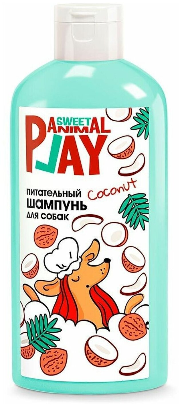 Anymal Play Sweet Шампунь Взрывной кокос для собак и кошек 300мл, 1 шт. - фотография № 6