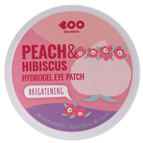 Dearboo Патчи гидрогелевые с экстрактами персика и гибискуса - Peach&hibiscus hydrogel, 60шт