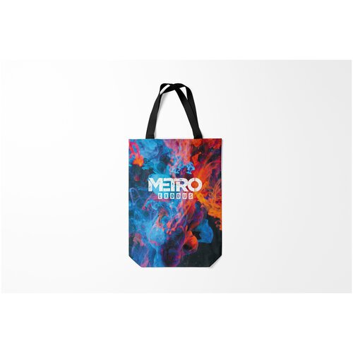 фото Сумка-шоппер / 31х42 см / геймерам / metro exodus fire burnettie