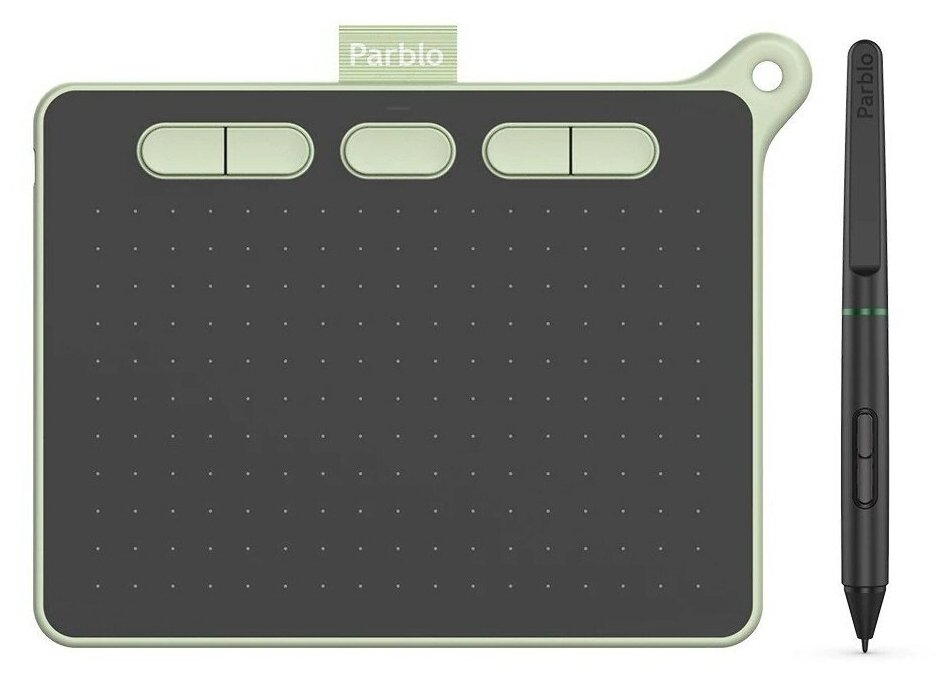 Графический планшет Parblo Ninos S зеленый