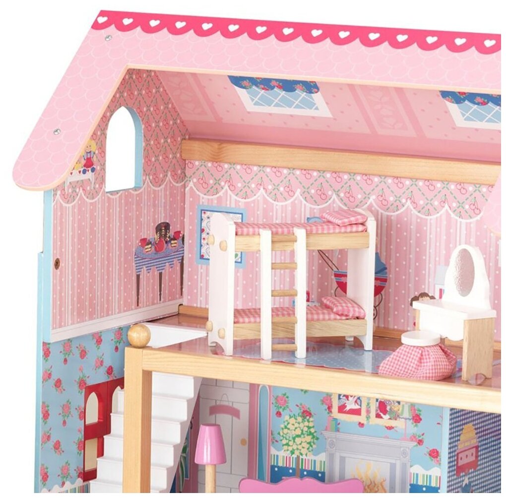 Кукольный домик KidKraft Открытый коттедж с мебелью - фото №3
