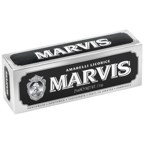 Зубная паста Marvis Amarelli Licorice, 25 мл зубная паста marvis marvis amarelli licorice лакрица амарелли