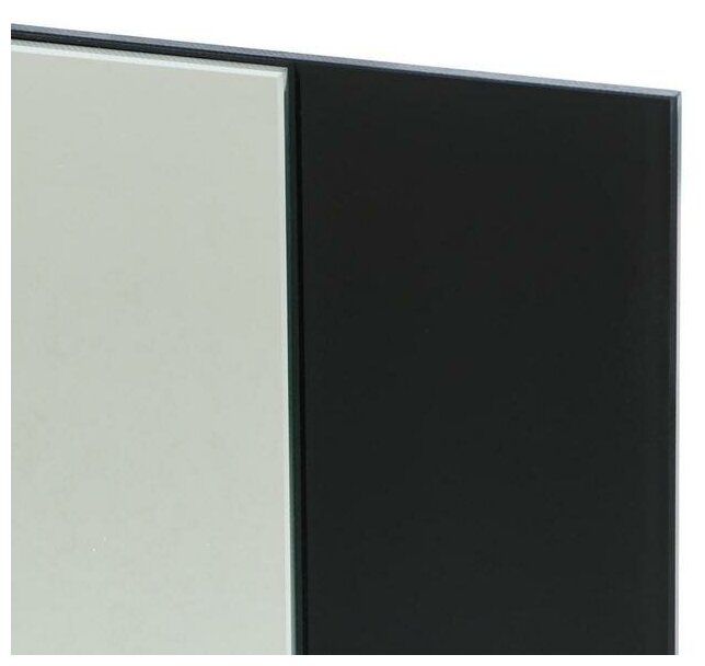 Зеркало , настенное, 67х52см, с декоративными вставками (цвет вставки черный) - фотография № 4