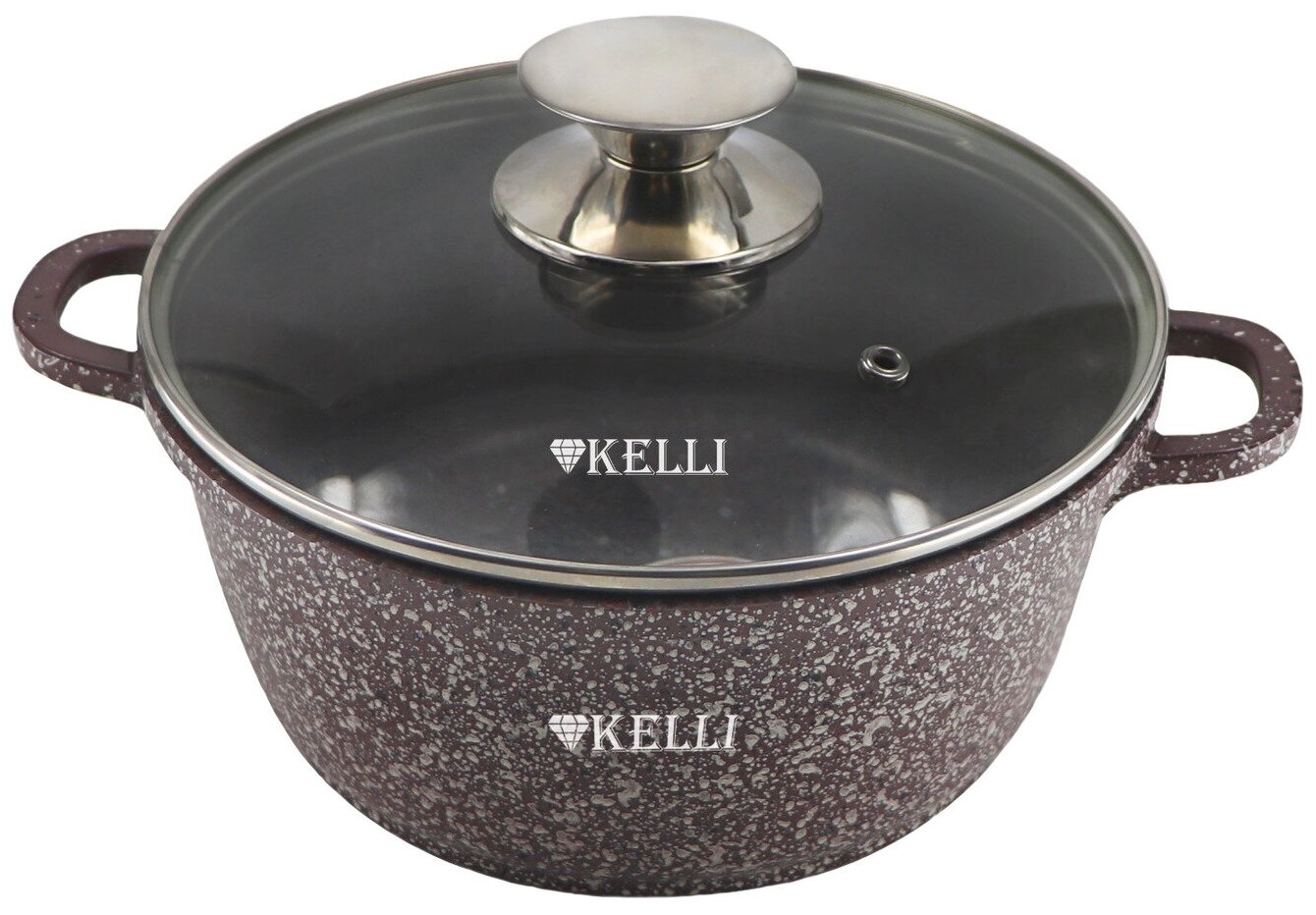 Кастрюля Kelli KL-4091-16 с гранитным покрытием 1,6л