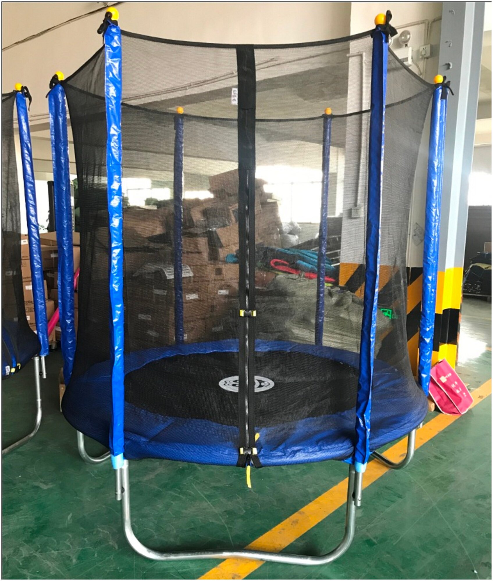 Детский Батут с защитной сеткой сеткой Trampoline 6'FT -183 см (синий)
