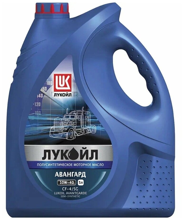 Масло моторное 10w40 лукойл 5л полусинтетика авангард cf-4/sg lukoil 19306