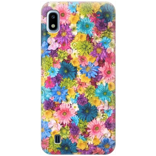 фото Силиконовый чехол на samsung galaxy a10 / самсунг а10 с принтом "поле разноцветных цветов" gosso
