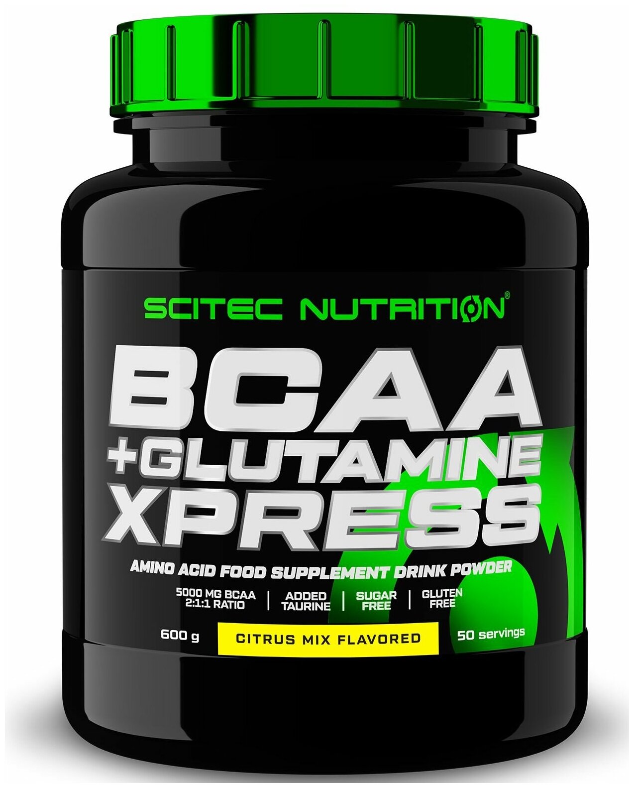 Аминокислоты BCAA + Glutamine Xpress Scitec Nutrition, 600 г. Цитрусовый микс.