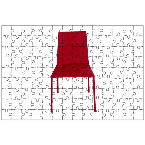 фото Магнитный пазл 27x18см."красный, стул, кресло" на холодильник lotsprints