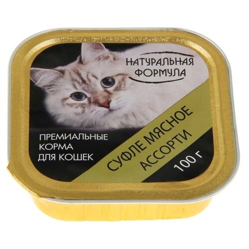 Влажный корм для кошек Натуральная Формула мясное ассорти 15 шт. х 100 г (паштет)