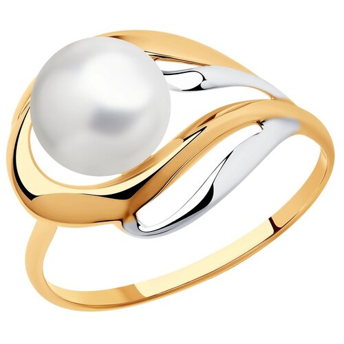 фото Sokolov кольцо из золота с жемчугом 791015, размер 17