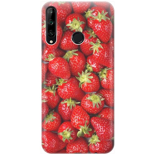 фото Re:pa накладка transparent для huawei p40 lite e / honor 9c с принтом "клубника"