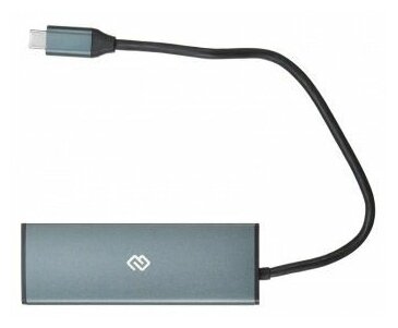 Разветвитель Digma USB-C 4порт. Серый