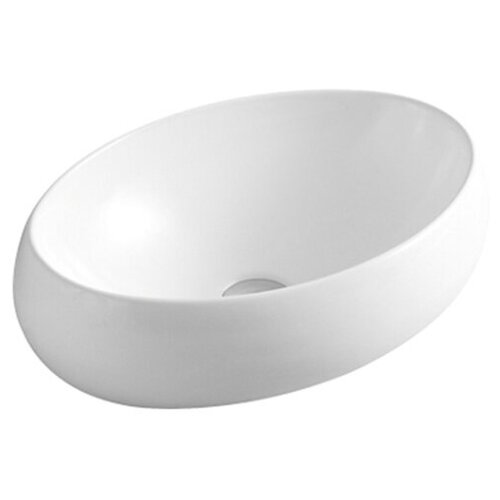 Раковина на столешницу Nilo2118, размер 475*340*145 мм. Материал, фарфор, цвет белый, антигрязевое покрытие.